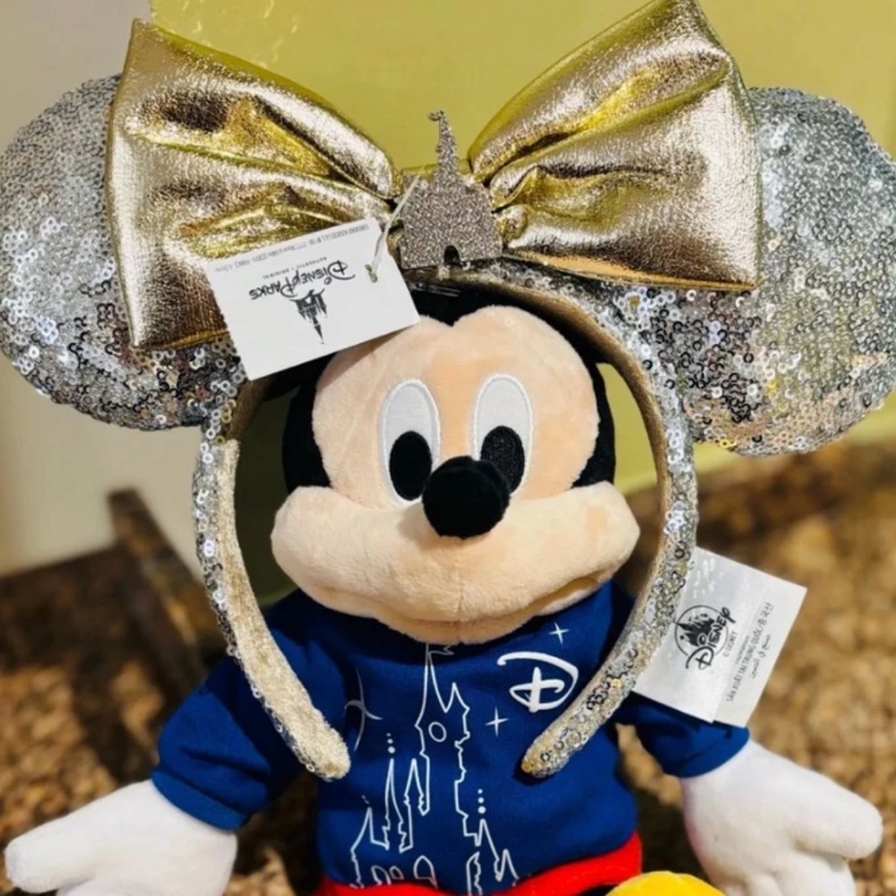 Disneyland Paris Silver Sequin Ears